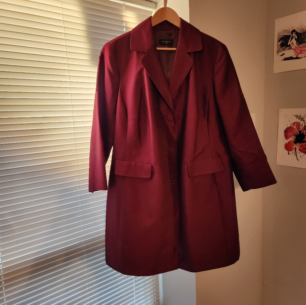 Talbots Longline Silk Blazer